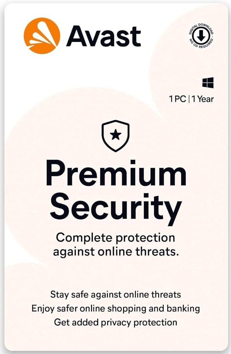  Avast Premium Security 1 Device 1 Year 