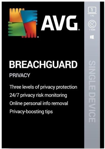  Avg Security Breachguard 1 Device 1 Year 