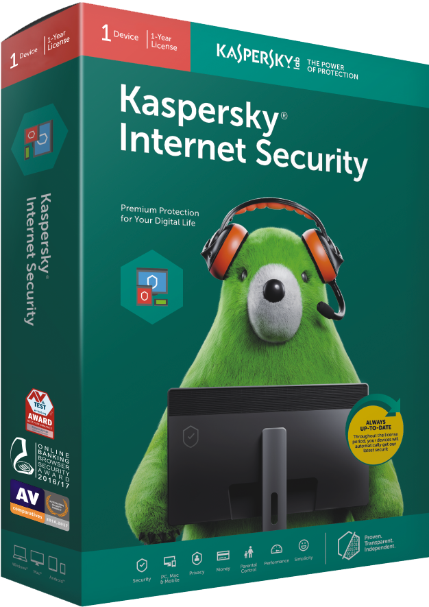  Kaspersky Internet Security 1 PC 1 Year 